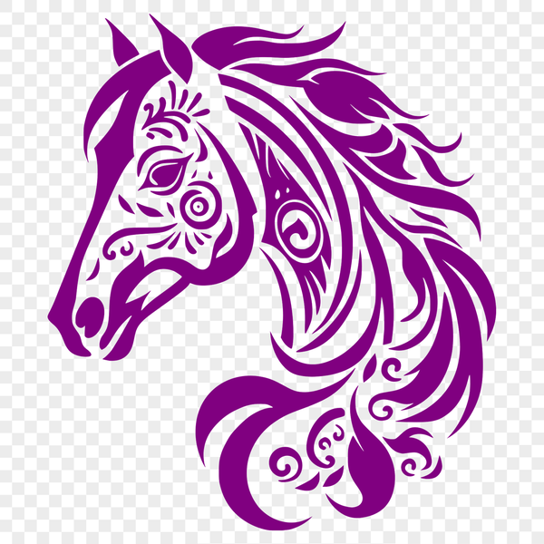 Beautiful Line Art Horse Illustrations in Various Poses A simple line art illustration of a horse in various poses.