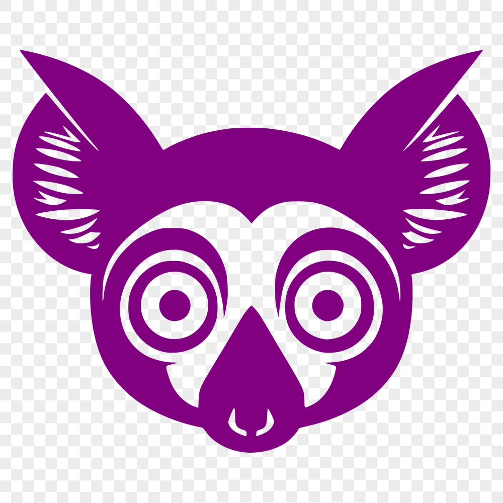 Lemur In SVG, PNG, PDF And DXF Formats