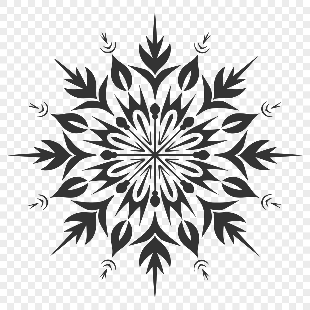 Stunning Snowflake Drawing