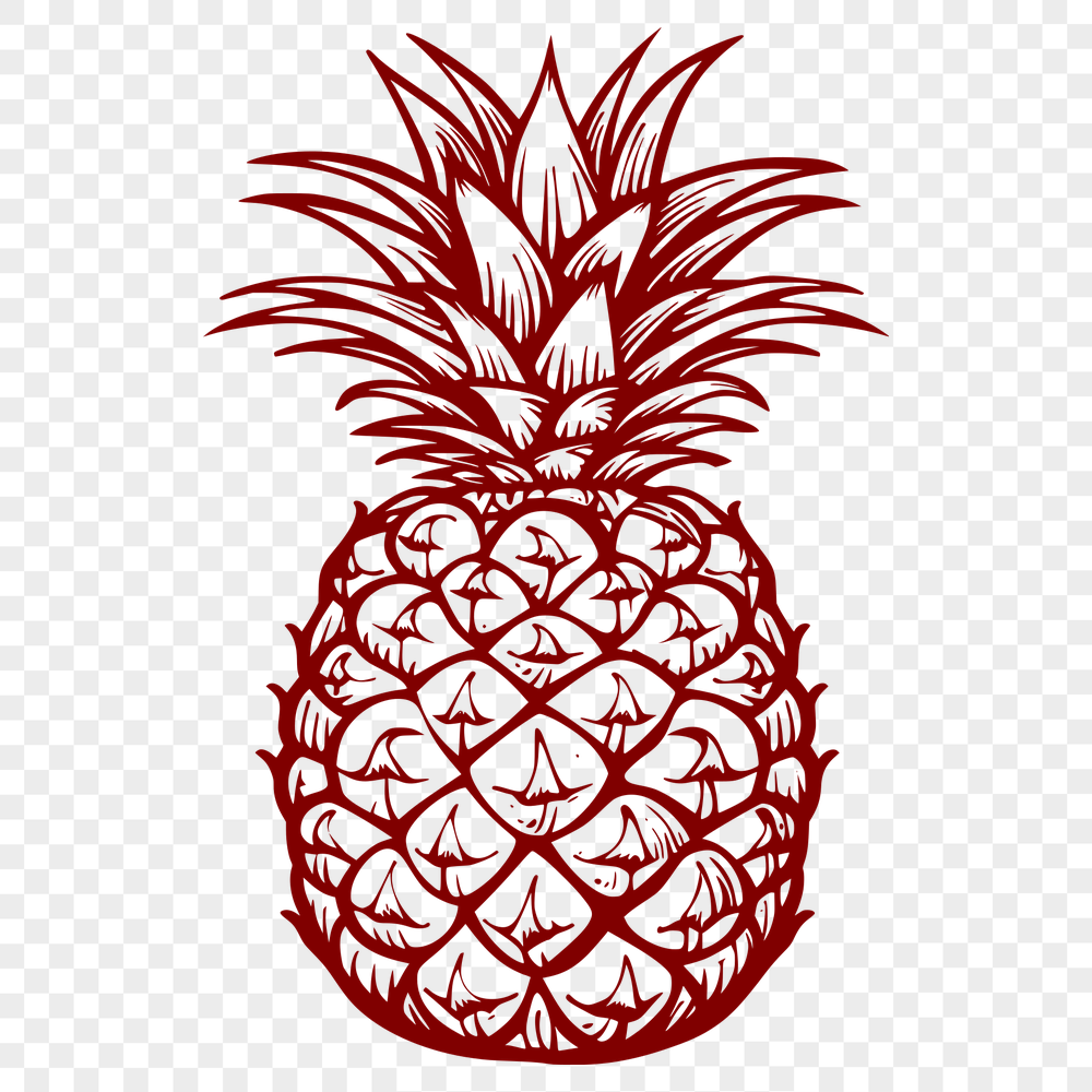 Free Pineapple - Laser Engraver SVG