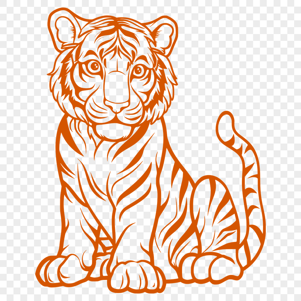 Unique Tiger Drawing