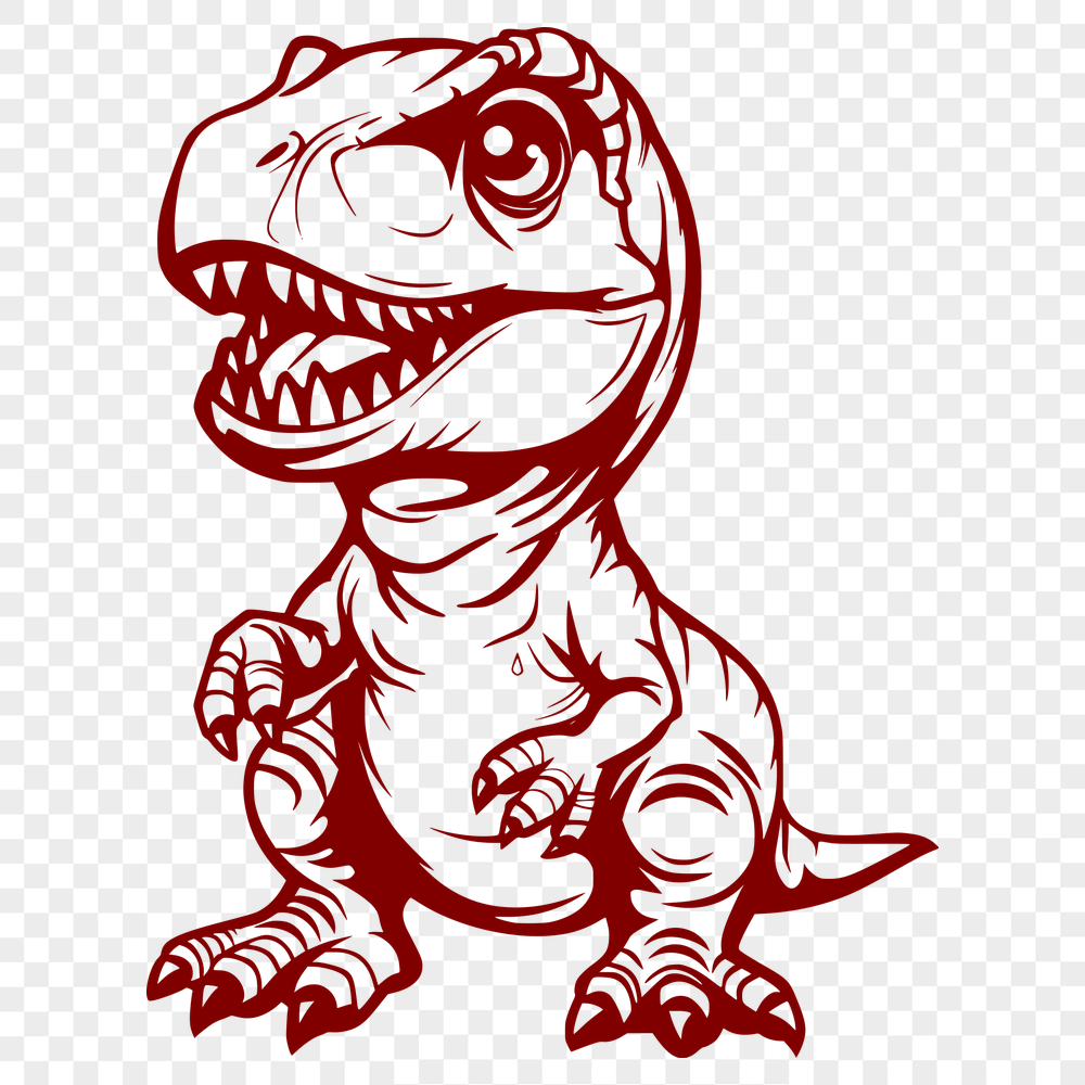 Artistic T Rex In SVG