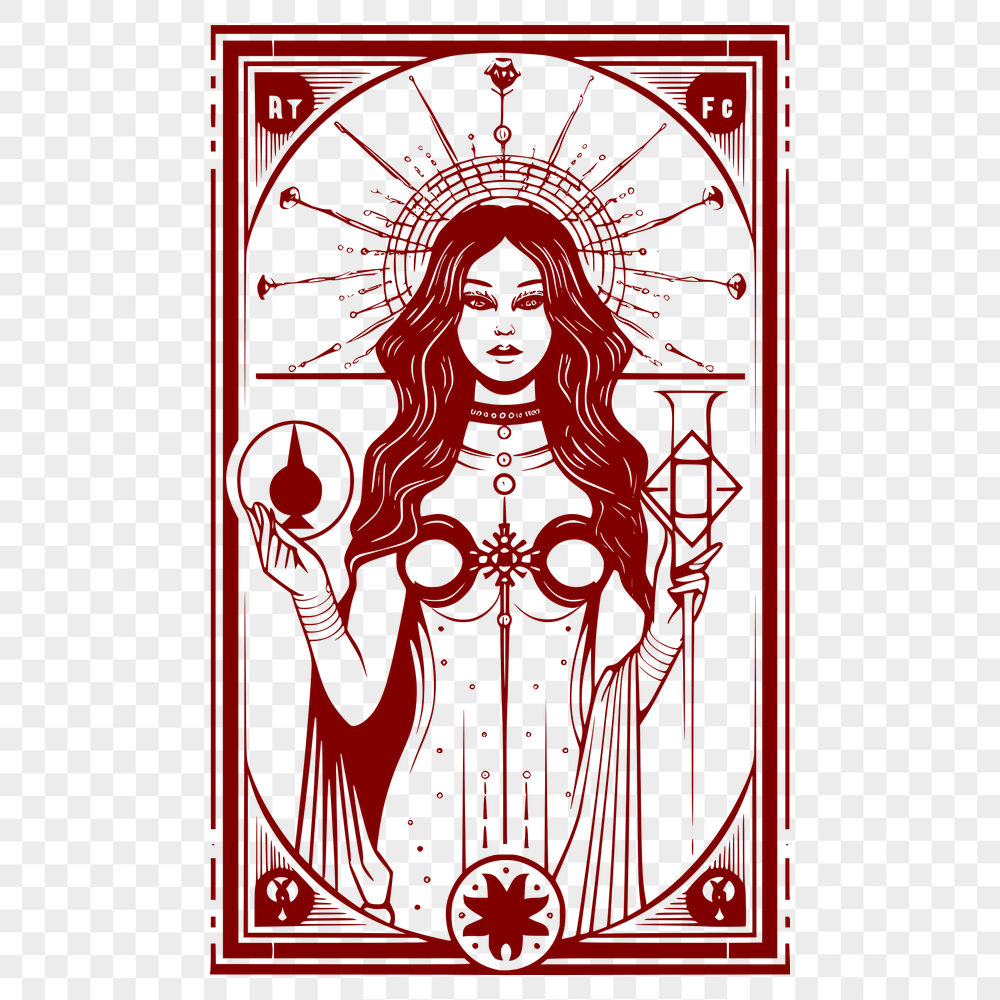 Unique Tarot Card SVG, PNG, PDF And DXF Files