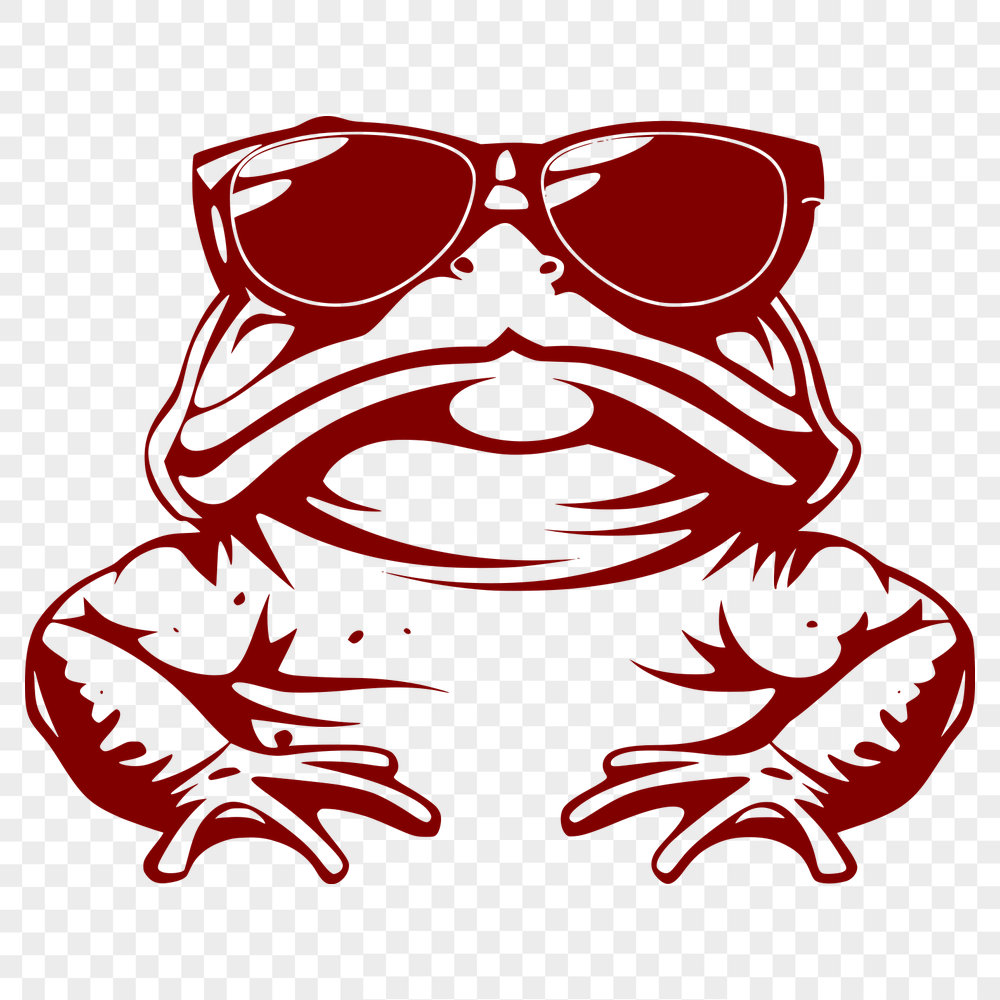 Artistic Toad Wearing Sunglasses