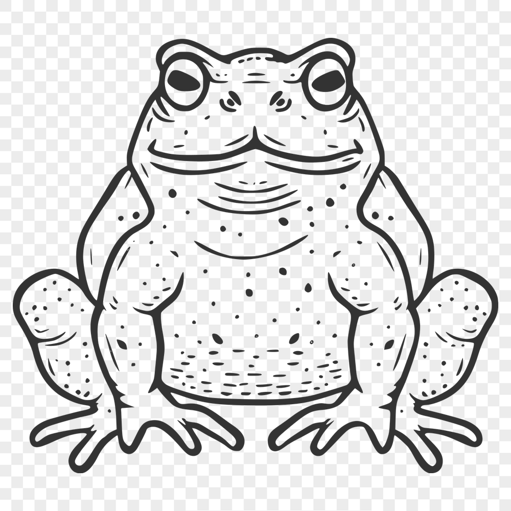 Artistic Toad Illustration