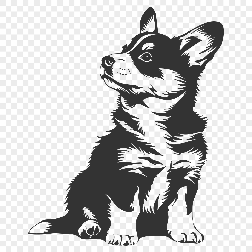 Cute Welsh Corgi PNG