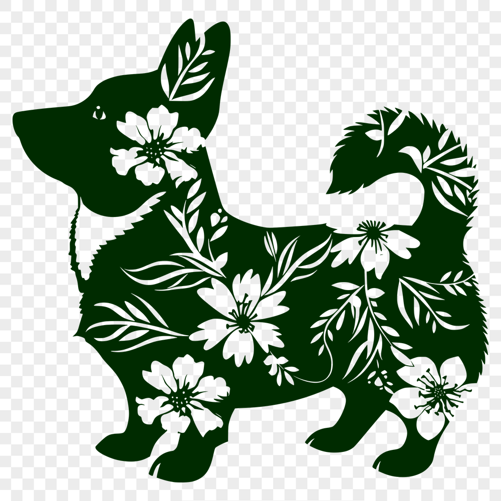 Beautiful Standing Welsh Corgi Design