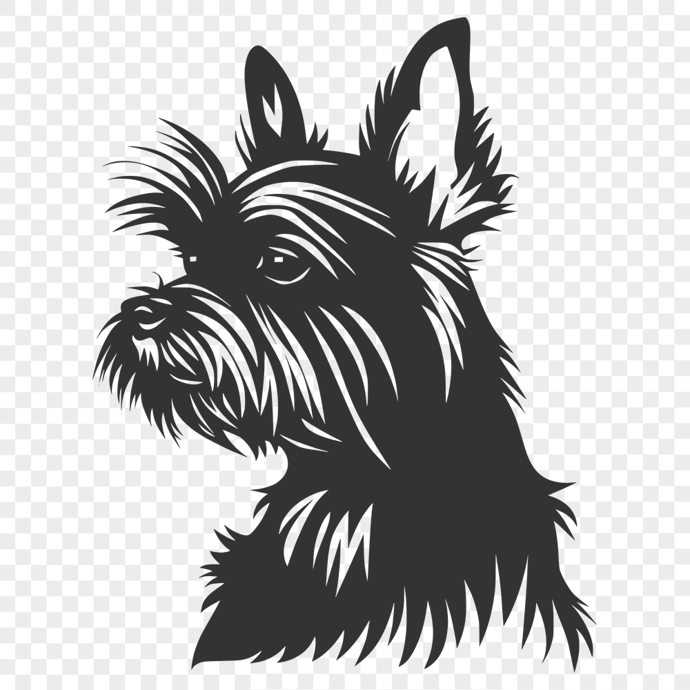 Artistic Yorkshire Terrier Vector Image