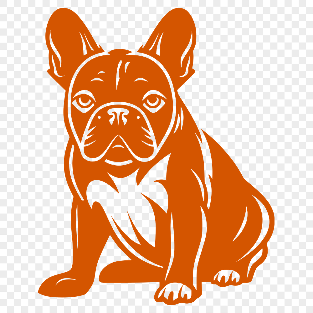 Artistic French Bulldog Vector Image