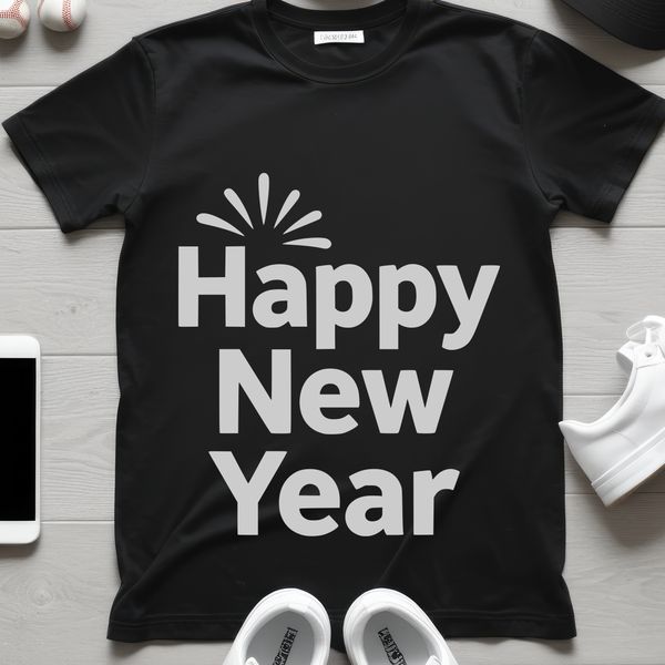 New Year's celebration vector graphic, ideal for personal or commercial use in various digital formats.