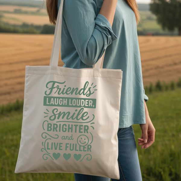 A hand-drawn quote about the importance of true friends for personal and commercial use.