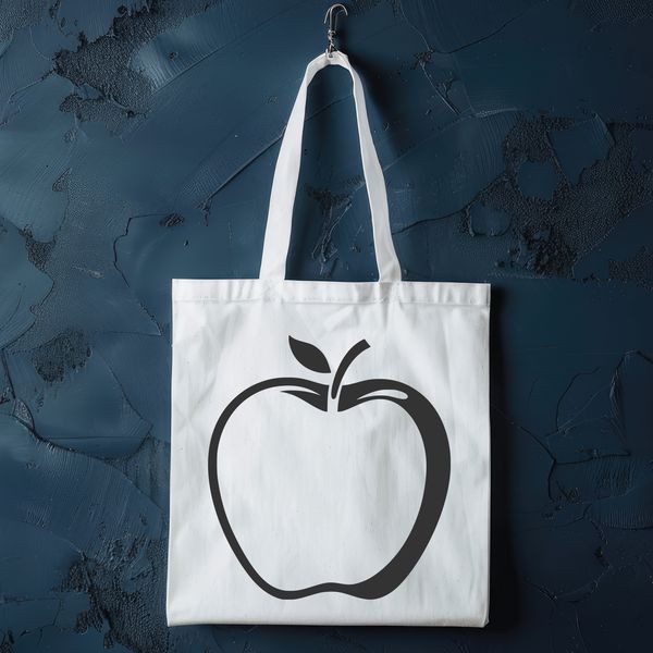 Beautiful SVG Apple Clip Art A stylized illustration of a single red apple.