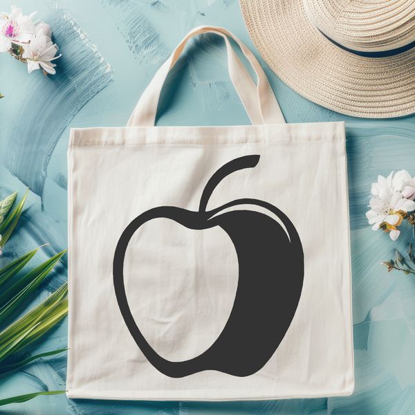 Delicious Vector Fruit A detailed illustration of a single apple, suitable for vector graphics and digital designs.