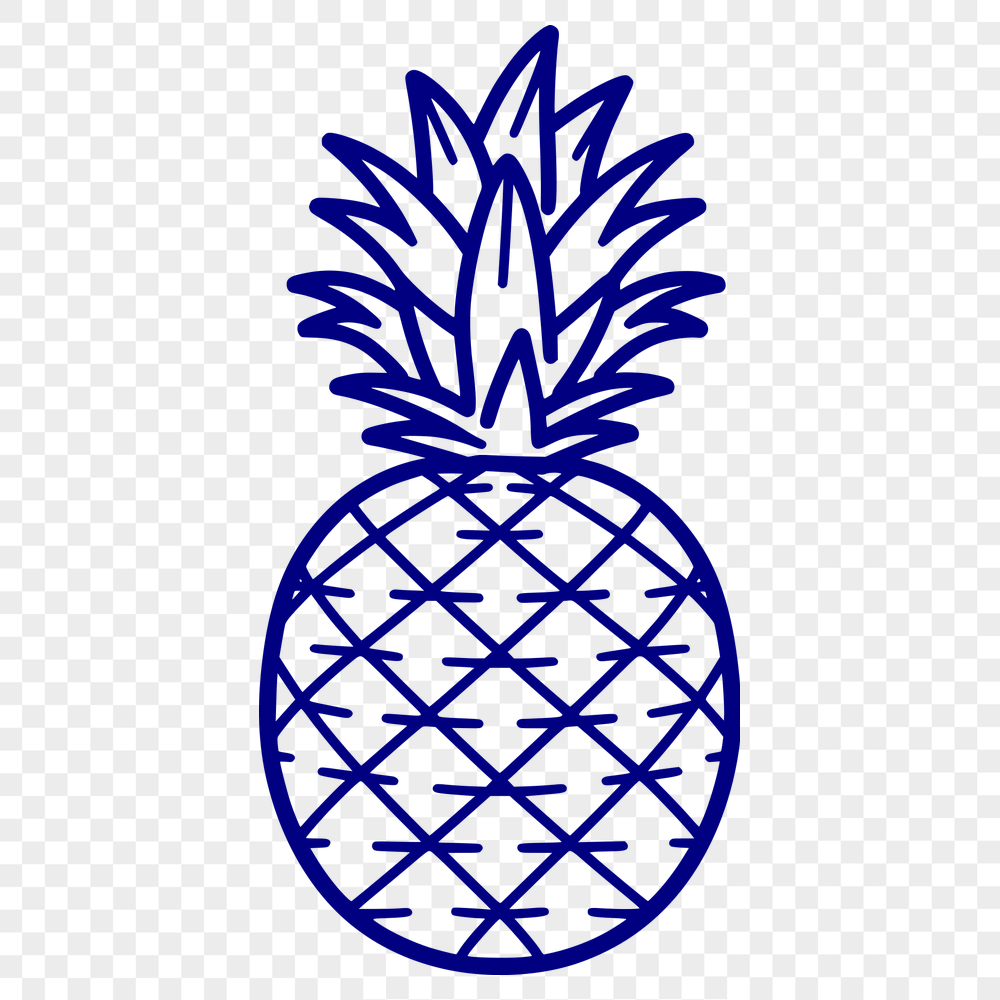 Unique Pineapple Illustration