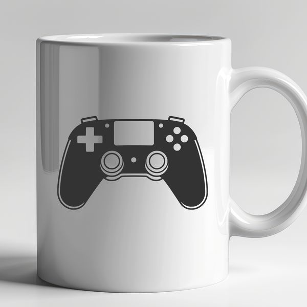 Free Game Controller SVG Design A high-resolution digital game controller design with detailed buttons and joysticks.