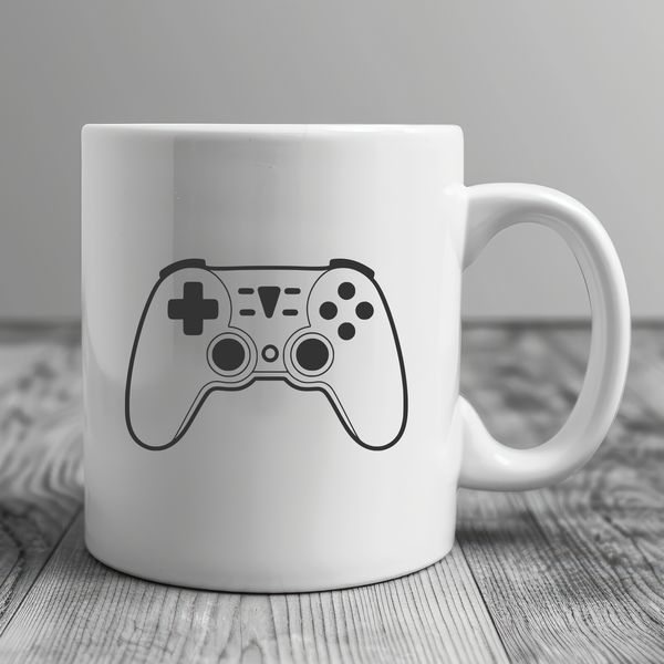 Gaming Controller Illustration A digital game controller with buttons and joysticks.
