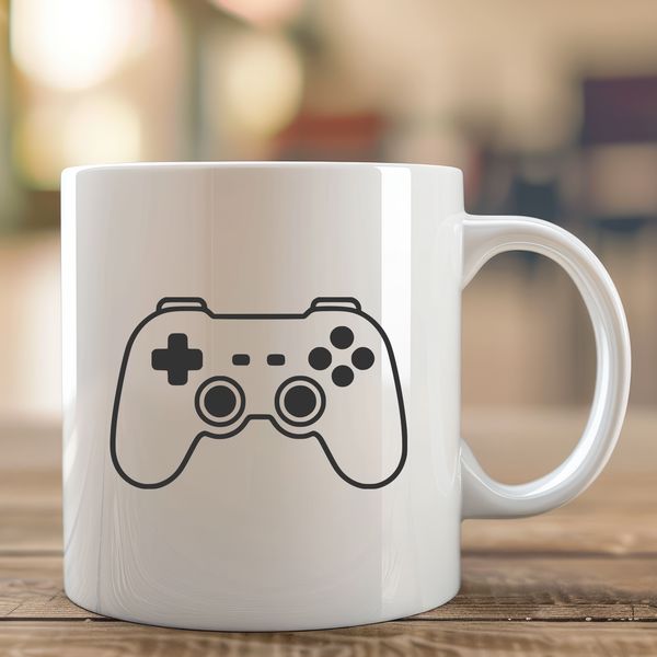 Gaming Controller Icon in SVG Format An iconic representation of a gaming console controller used to navigate and interact within digital games.