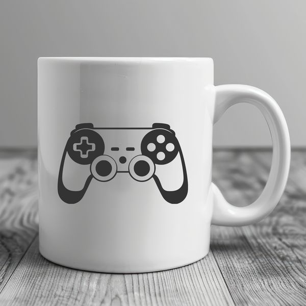 Digital Gaming Device Vector Art A detailed illustration of a standard video game controller with buttons and joysticks.