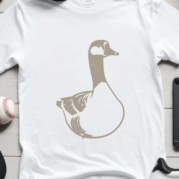 A detailed vector illustration of a goose in silhouette form, suitable for commercial and personal use.