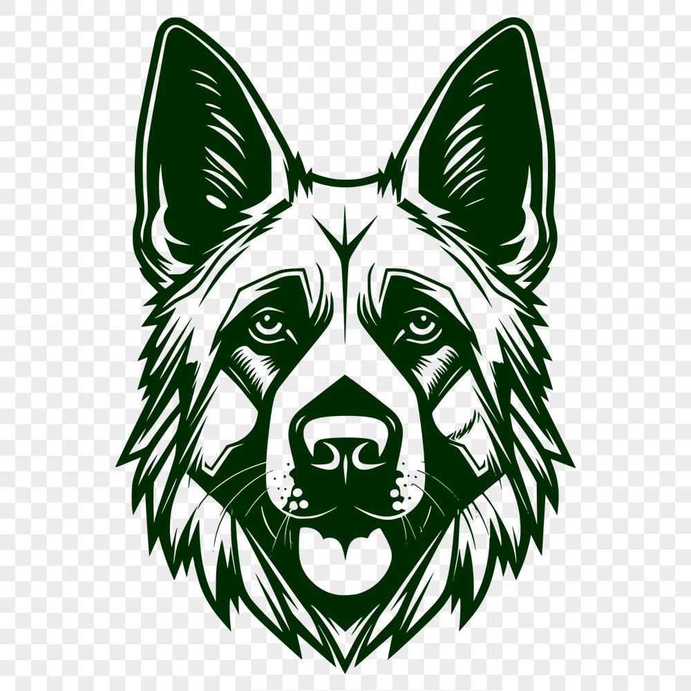 Unique German Shepherd Vector Art