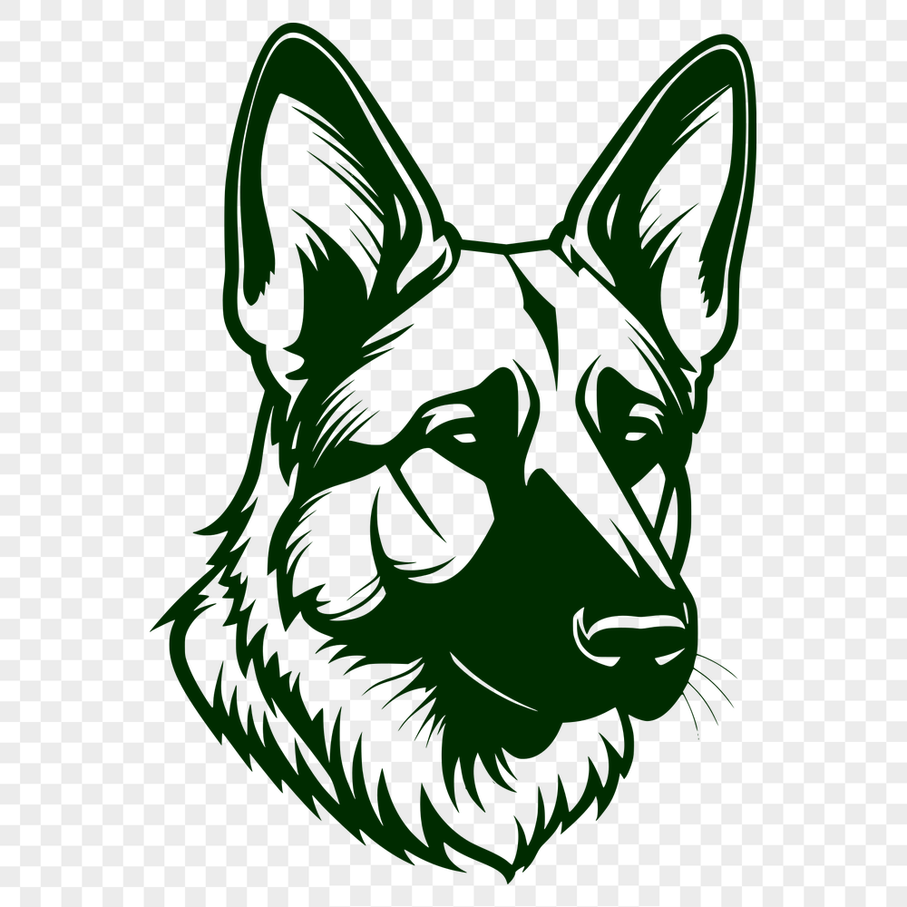 Free Unique German Shepherd Vector Image