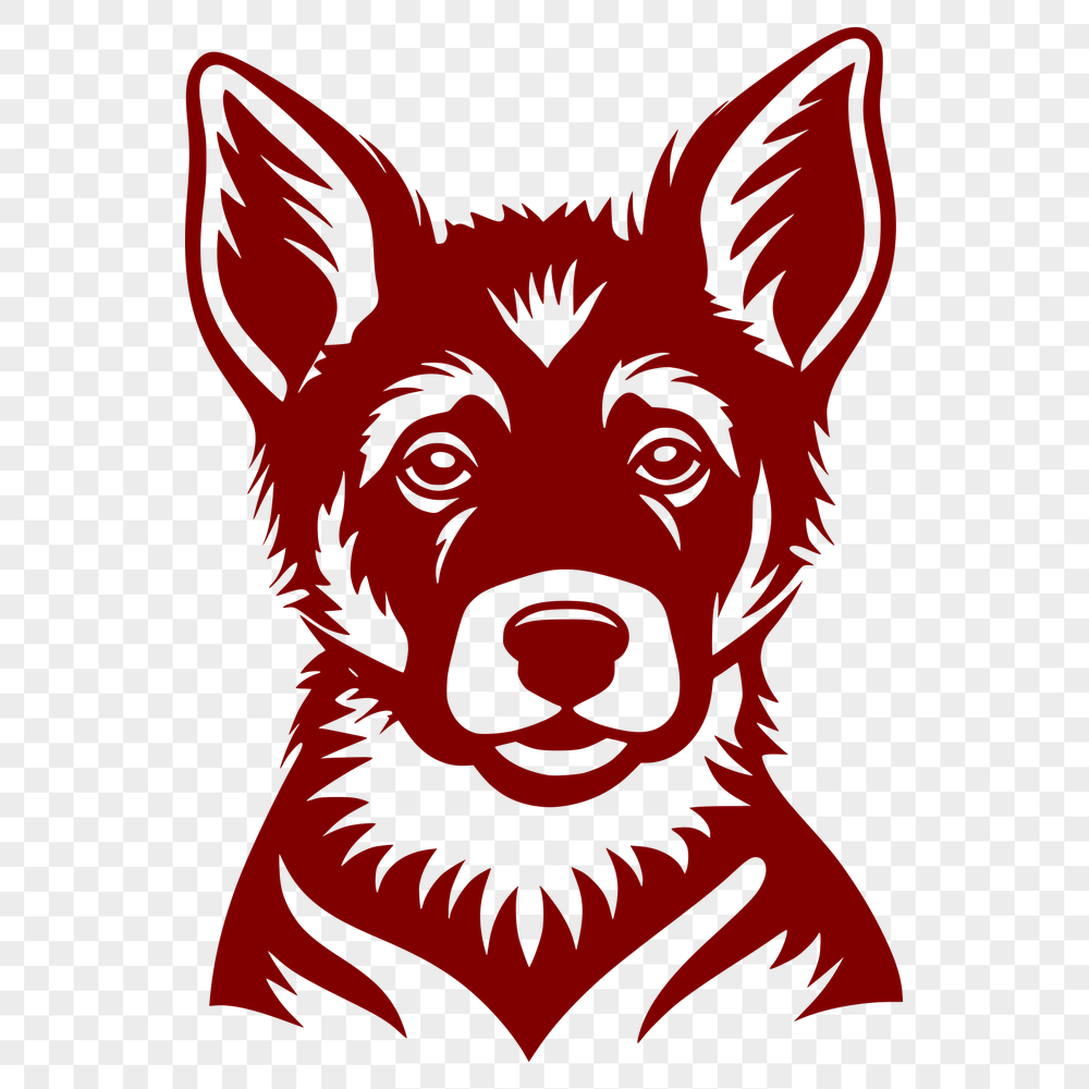 Artistic German Shepherd Drawing