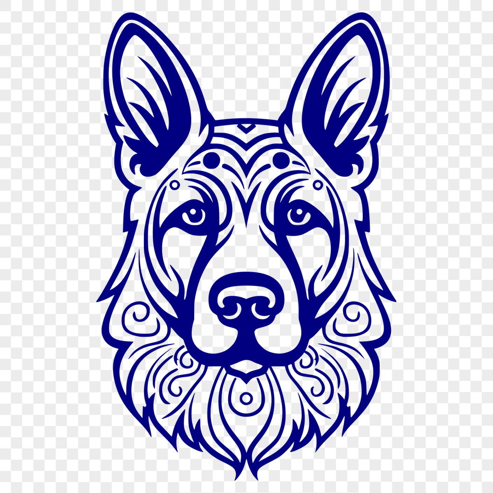 Unique German Shepherd SVG