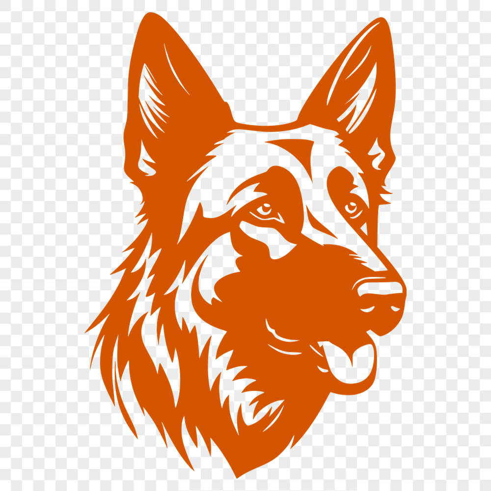 Artistic German Shepherd PNG