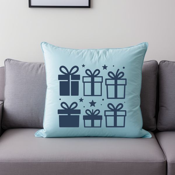 A wrapped gift box with a bow, ideal for Christmas or birthday celebrations.