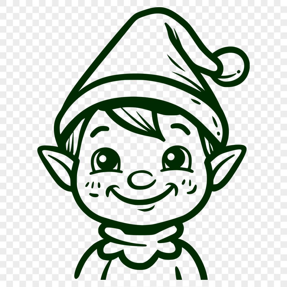 Unique Christmas Elf Vector Craft File