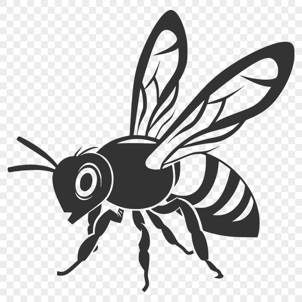 Free Flying Bee Vector Craft File