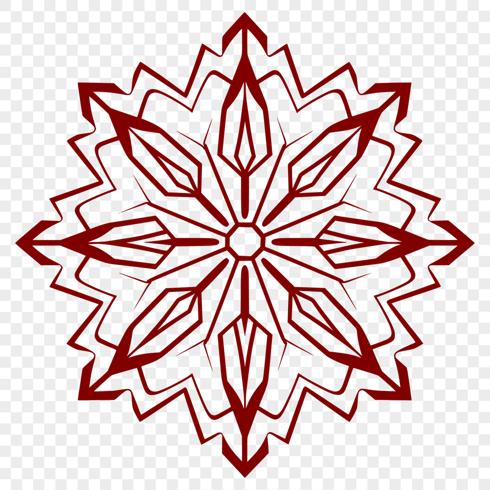 Unique Snowflake In PNG Format