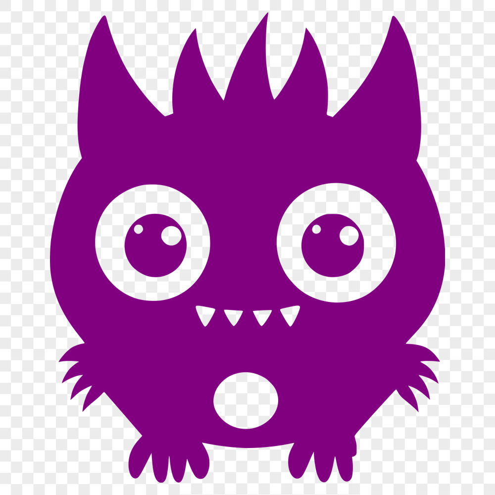 Unique Monster Clip Art In DXF For Free Download