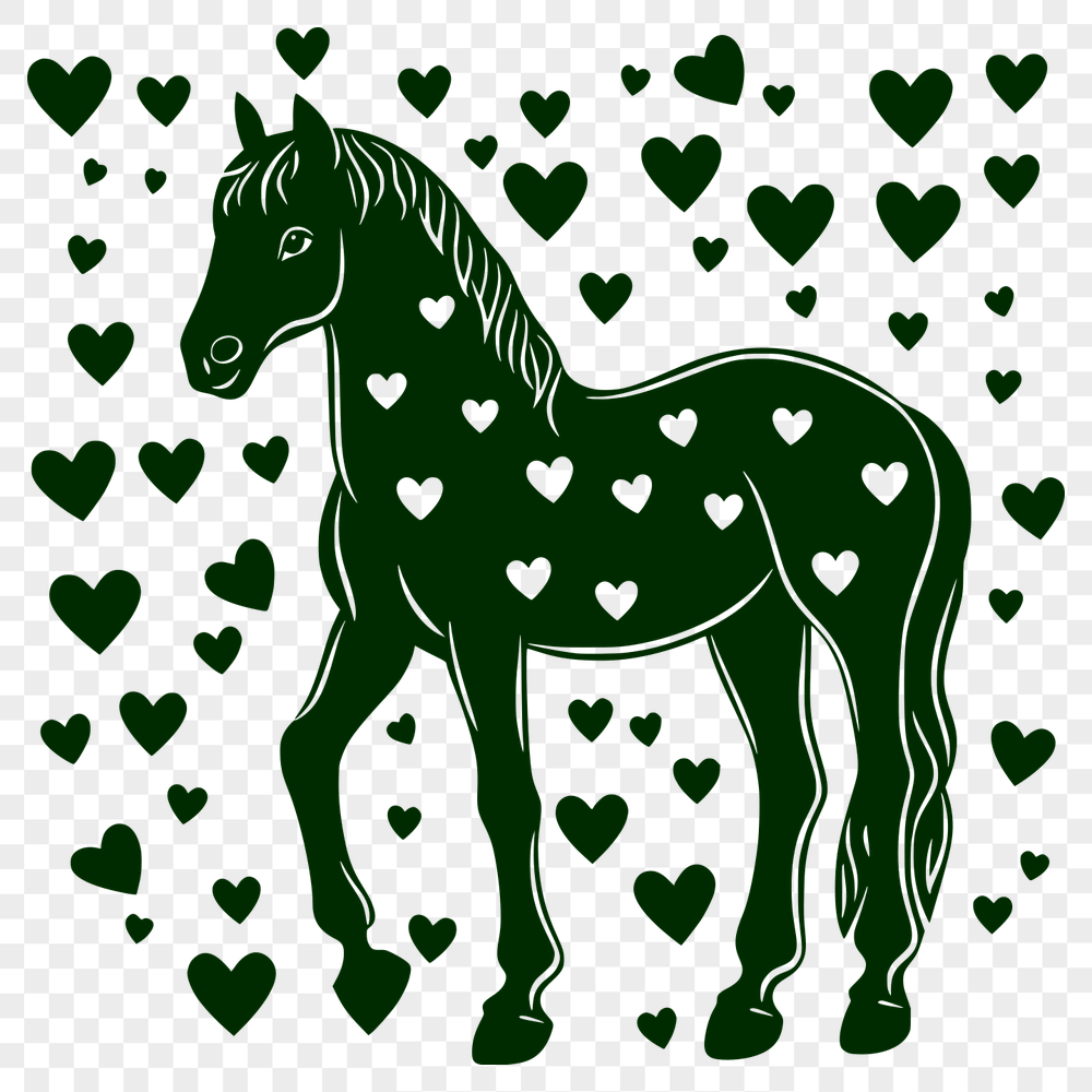 Free Unique Horse Vector Illustration PDF - Commercial Use