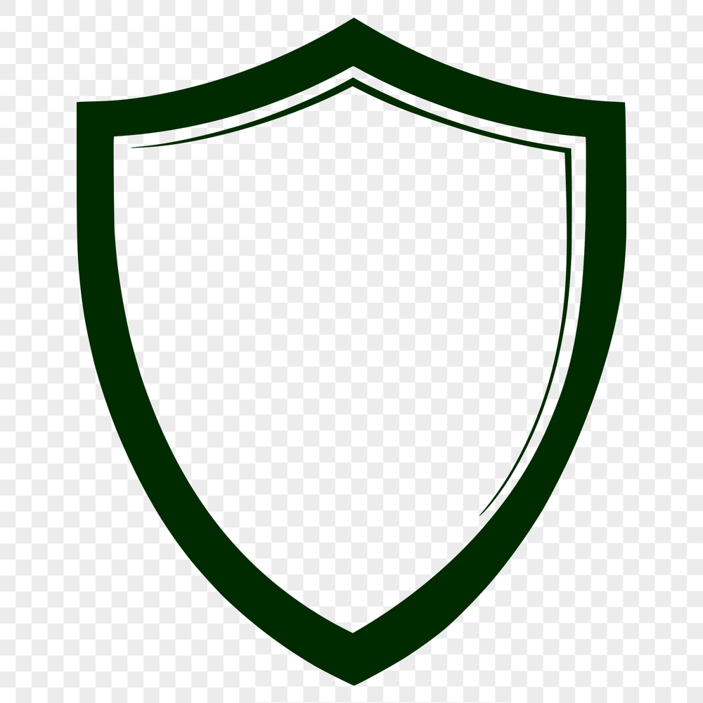 Bold Shield Icon Design with Thick Lines and Detailed Elements A high-quality SVG shield icon with bold lines and detailed design elements.
