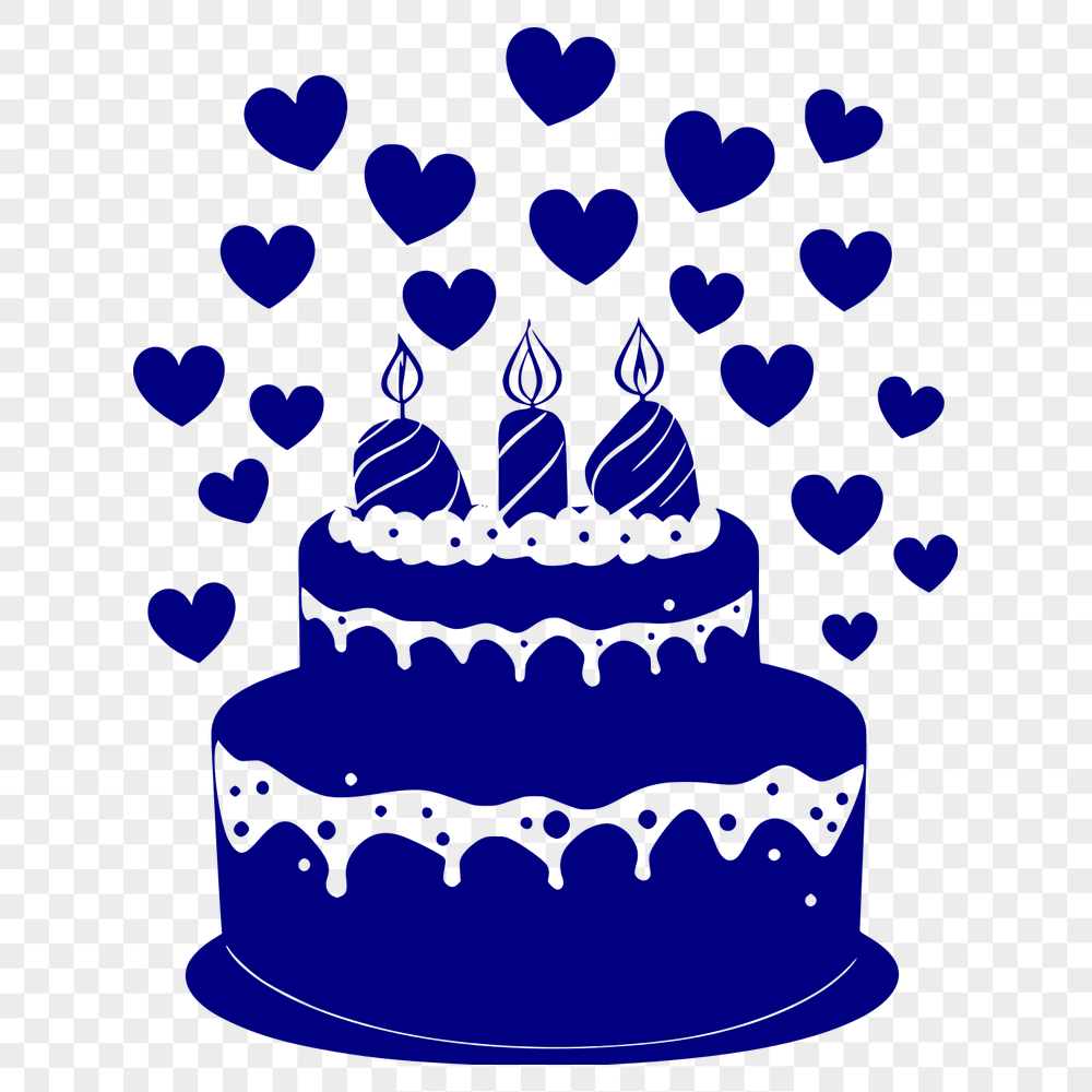 Unique Cake Digital Drawing SVG - Free Download