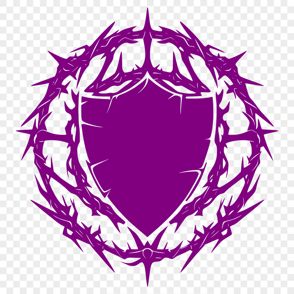 Decorative Metal Shield Vector Design for Digital Crafting A metal shield with a circular shape, featuring a decorative design and ready to be used as vector art.