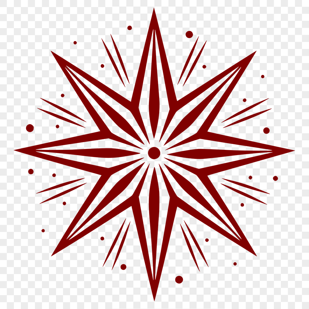 Free Unique Star Printable Artwork PNG - Commercial Use