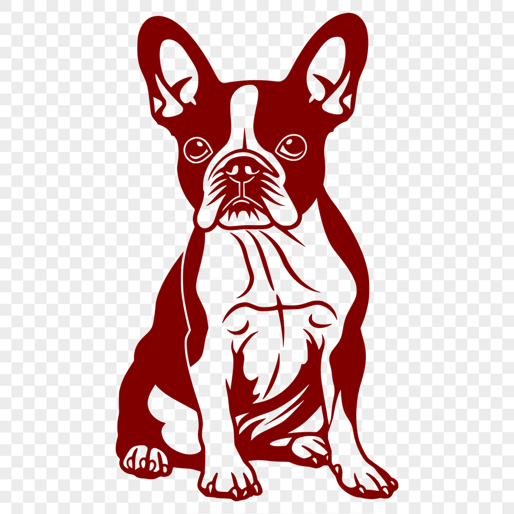 Sitting Dog Vector Art