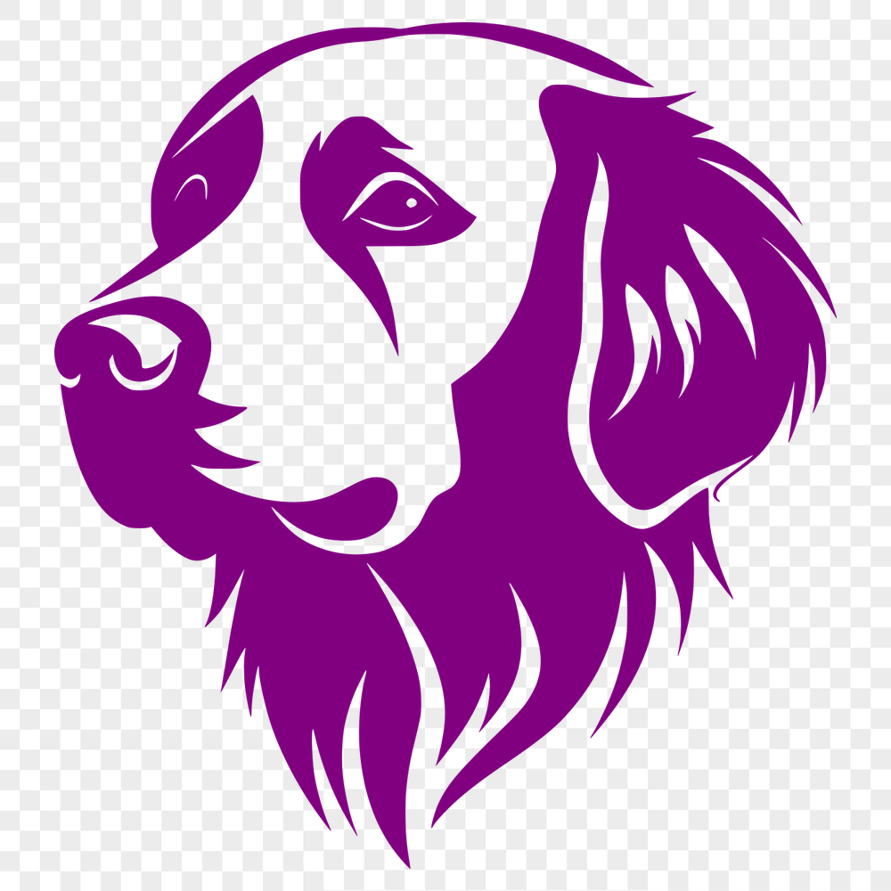 Artistic Golden Retriever SVG, PNG, PDF And DXF Files