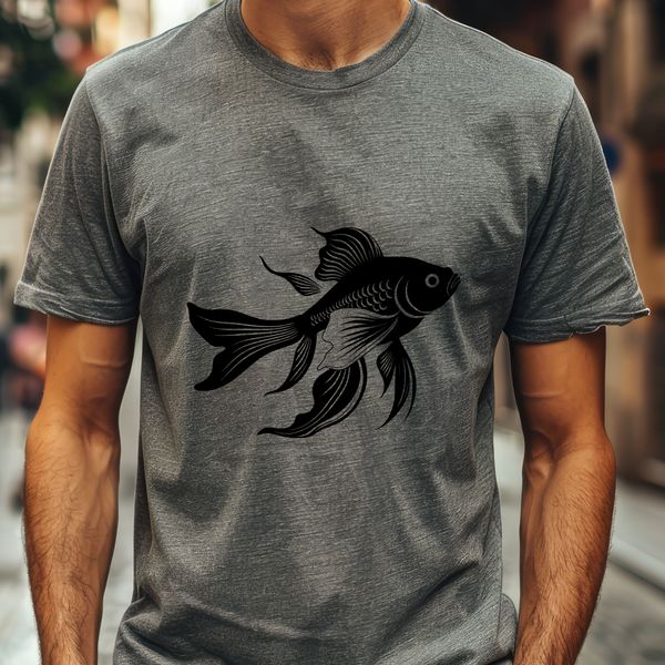 Cartoon Goldfish Design An illustration of a domesticated goldfish in various colors.