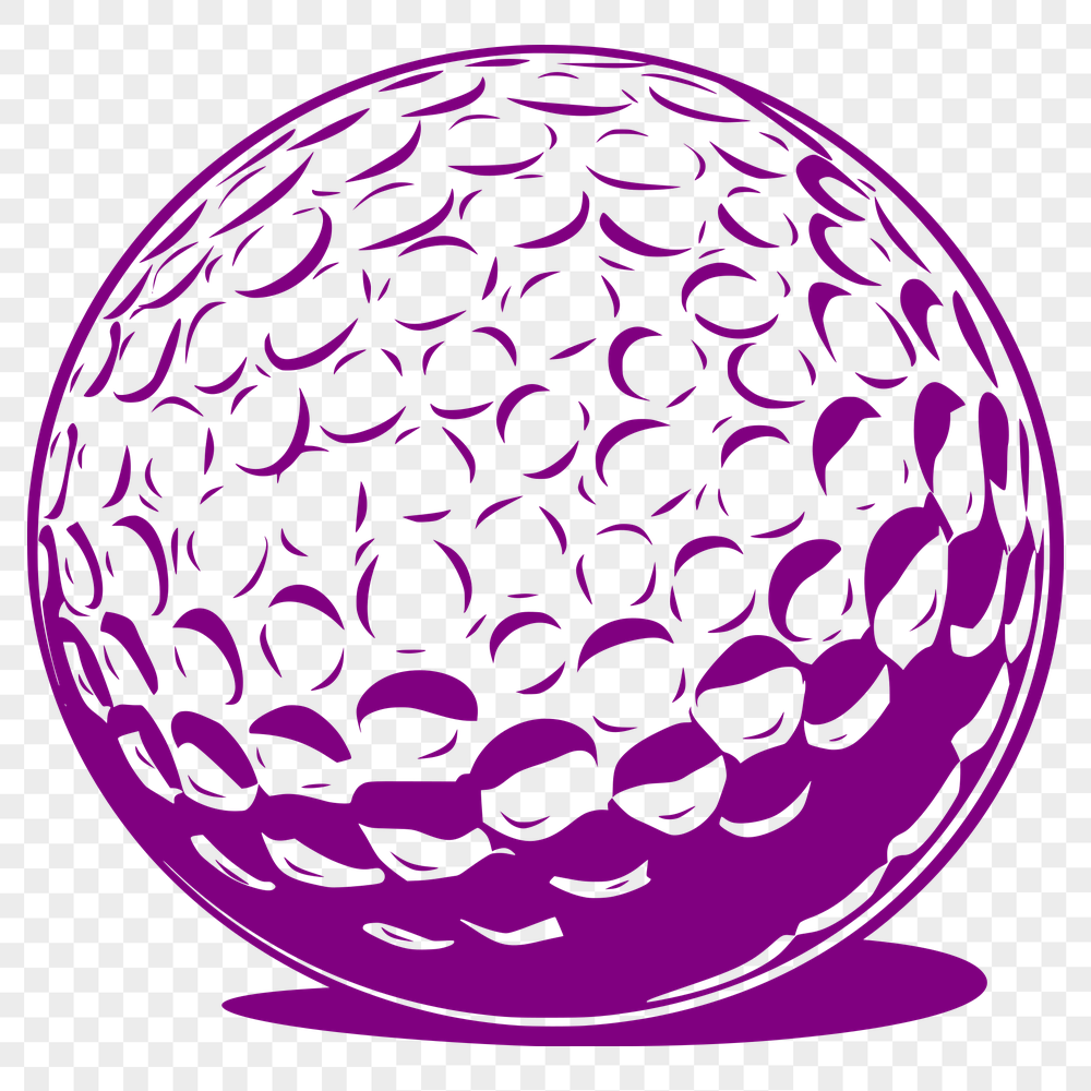 Free Unique Golf Ball Vector Craft File