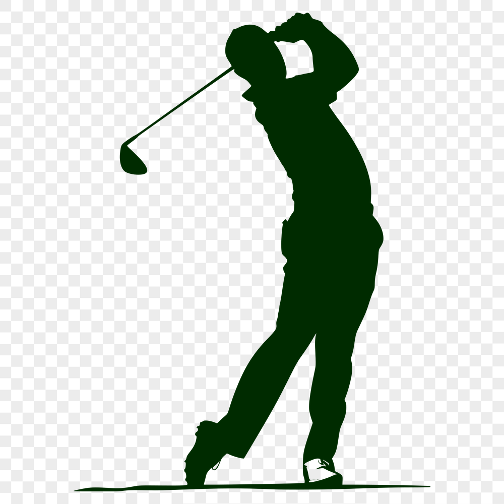 Free Beautiful Golfer Illustration