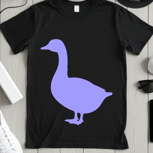 An illustration of a goose, suitable for vector graphics and cutting machine designs.