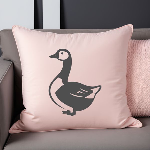 A simple illustration of a goose in vector format.