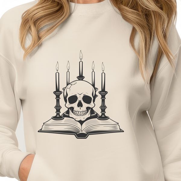 Stylized Skull Design SVG A stylized skull with intricate details, suitable for various crafts and designs.