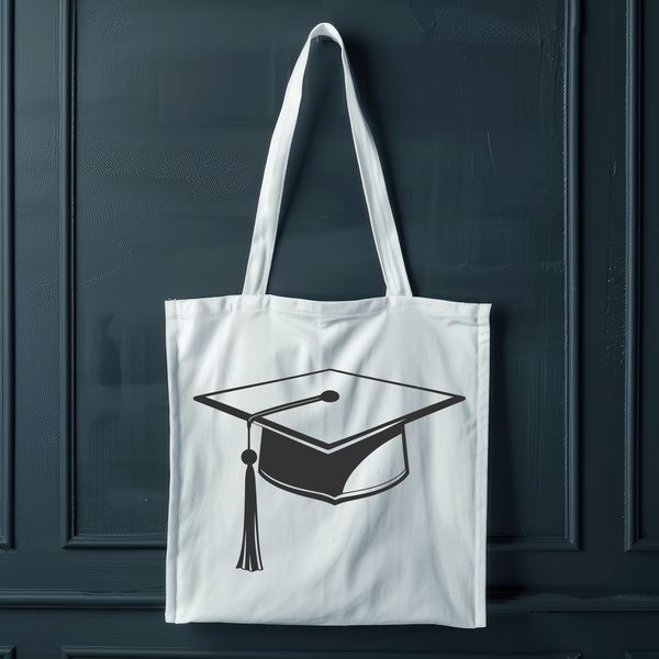 Vector Graduate Emblem Illustrative graduation cap icon in vector format, suitable for various designs.