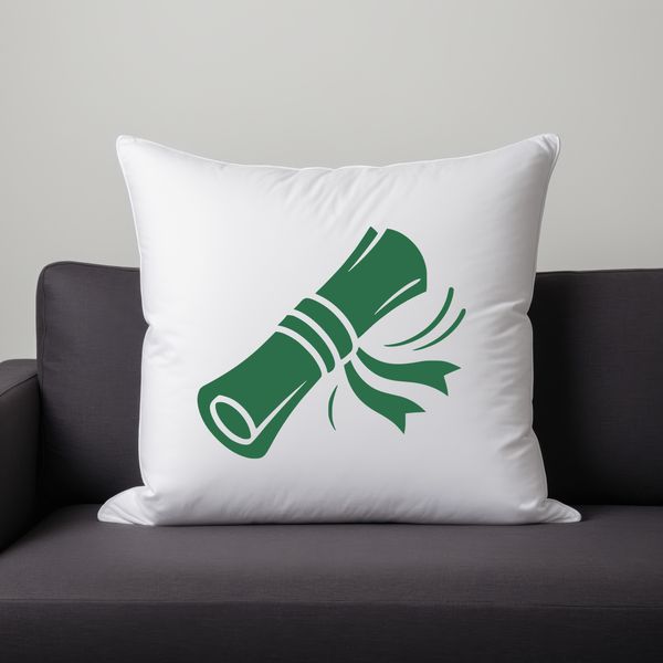 A digital representation of a traditional graduation scroll made from paper, suitable for commercial or personal use.