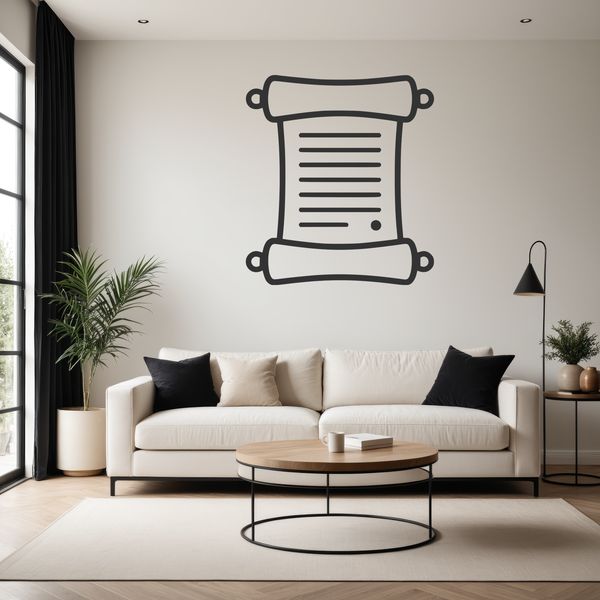 A paper scroll with a classic design, perfect for graduation ceremonies or special events.