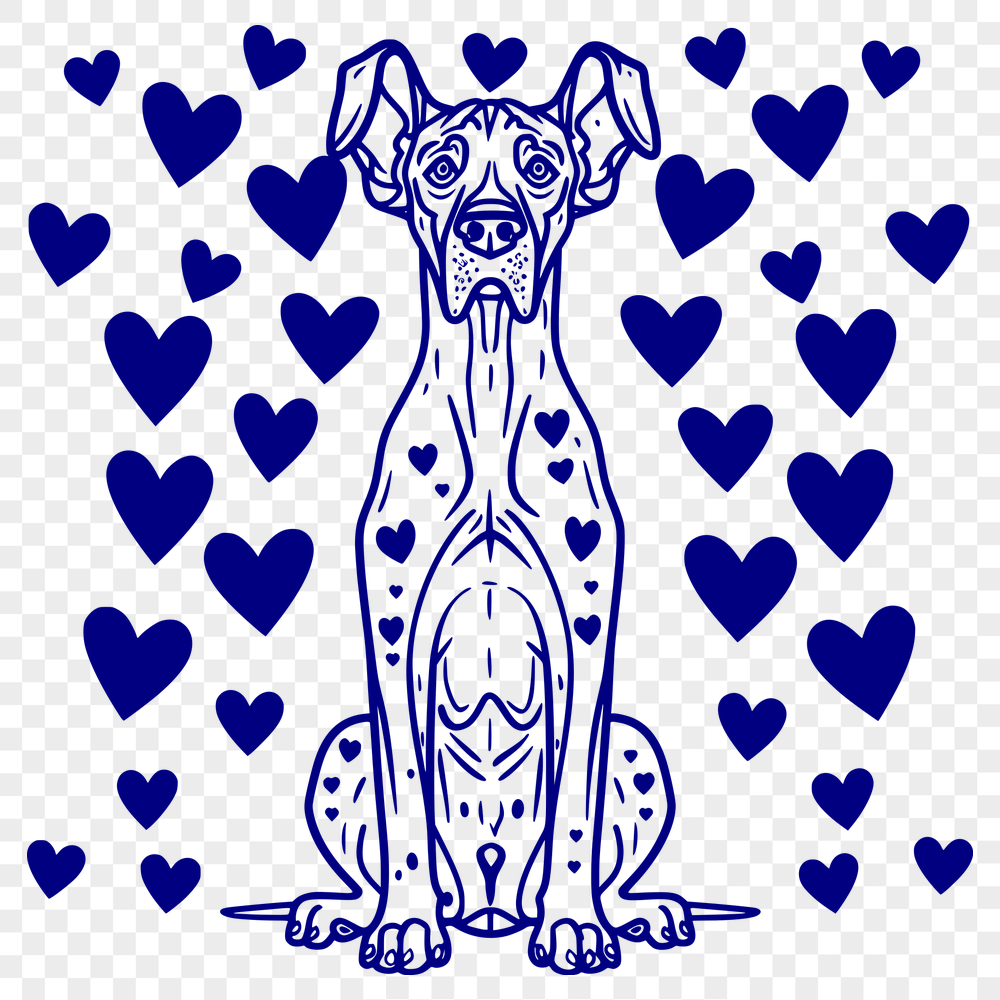 Free Great Dane SVG, PNG, PDF And DXF Files